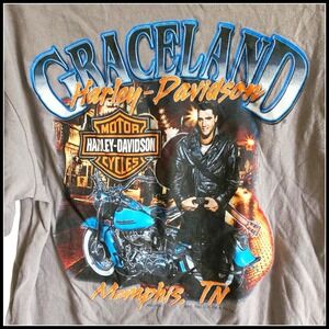 Harley-Davidson‎ Elvis Presley Graceland T-Shirt Memphis TN Large